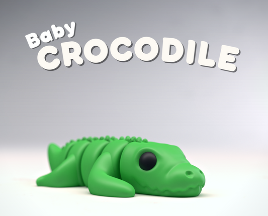 Adorable 3D-Printed Baby Crocodile