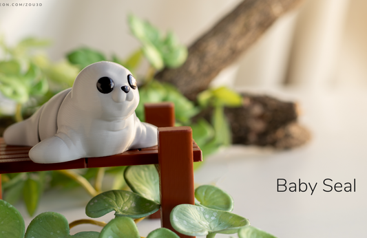 Adorable 3D-Printed Baby Seal