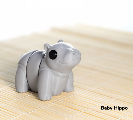 Adorable 3D-Printed Baby Hippo