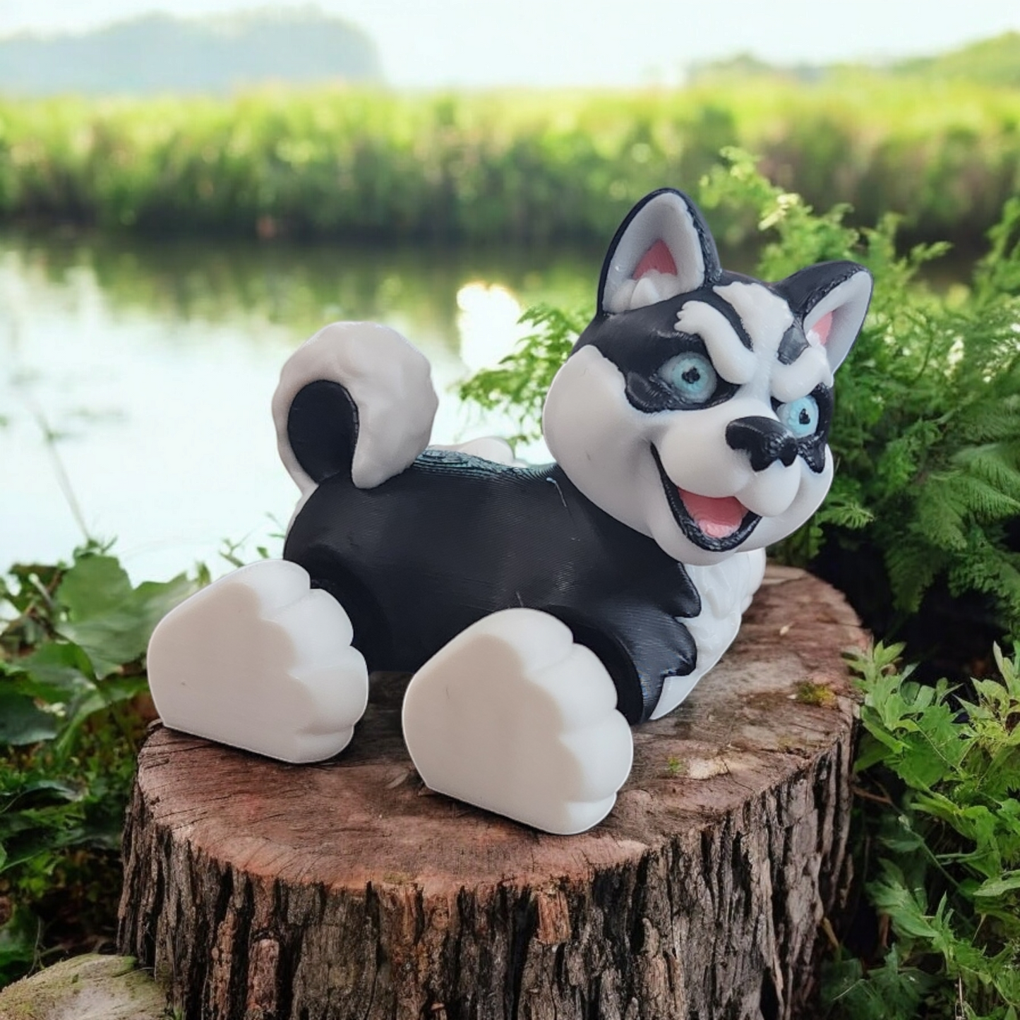 Adorable 3D-Printed Husky