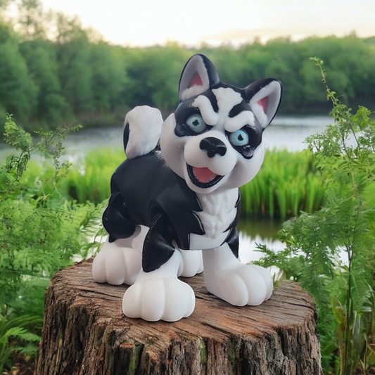 Adorable 3D-Printed Husky