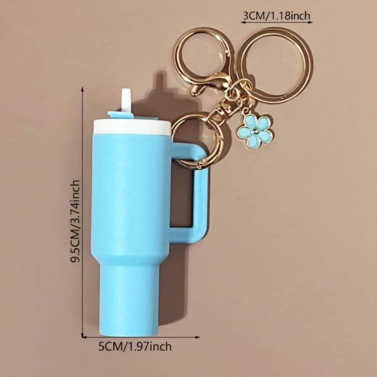 Tumbler Keychain - Red